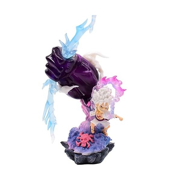 Syijupo Luffy Figurine, Monkey D.Luffy, Manga Décoration Objets de Collection Cadeaux, Gear 5 Figure 20cm 