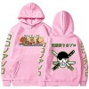 Sybnwnwm Sweat à capuche One Piece Anime Roronoa Zoro à manches longues Hip Hop Sportswear Garçons Grils, Noir , XS