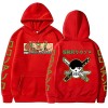 Sybnwnwm Sweat à capuche One Piece Anime Roronoa Zoro à manches longues Hip Hop Sportswear Garçons Grils, Noir , XS