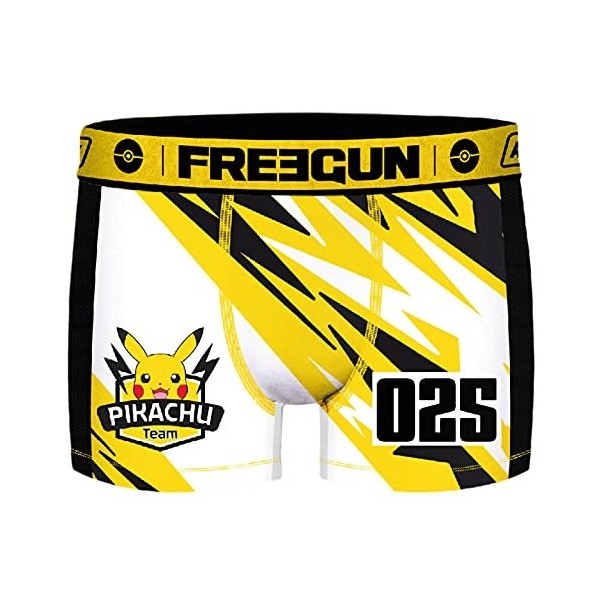 FREEGUN Boxer Homme Pokemon S, Pikachu Manga 