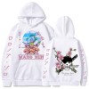 Sybnwnwm Sweat à capuche One Piece Zoro imprimé 3D à manches longues - Unisexe, rose, XXS