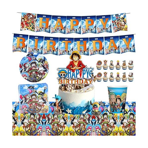 KOLLULA Vaisselle De Fête À Thème pour Pâtisserie danniversaire Fournitures Ensemble De Vaisselle Fête danniversaire Vaisse