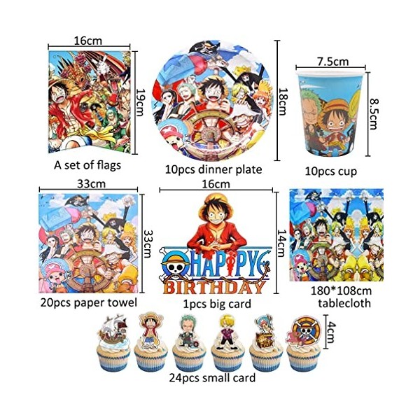 KOLLULA Vaisselle De Fête À Thème pour Pâtisserie danniversaire Fournitures Ensemble De Vaisselle Fête danniversaire Vaisse