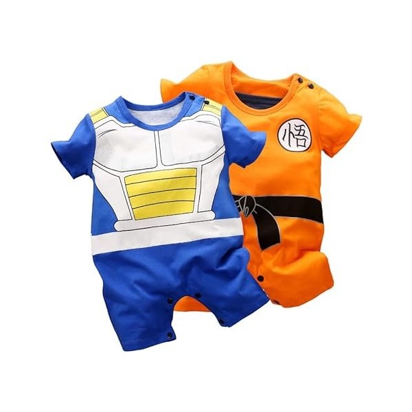 IURNXB 2-Pack Bébé Rompers Garçons Filles Cute Nouveau-né Bambin Coton Onesie cartoon Cosmeplay Bébé Vêtements