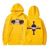 Sybnwnwm Anime One Piece Sweats à Capuche Hoodies Blanc Barbe Cosplay Sweatshirt Drawstring Pulls Tops