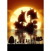 LORDOS 5D Diamond Painting, Kit de Peinture Diamant Complet, DIY Diamant Peinture Kit Poster Manga One Piece, Diamant Arts Cr