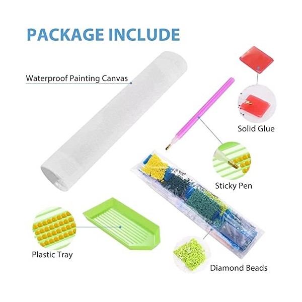 LORDOS 5D Diamond Painting, Kit de Peinture Diamant Complet, DIY Diamant Peinture Kit Poster Manga One Piece, Diamant Arts Cr