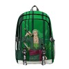 AMOMA Unisexe Anime One Piece Daypacks Cosplay Luffy Zoro 3D Imprimé Léger Casual Polyvalent Toile Sac À Dos One Size,ZoroGre