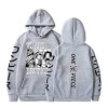 Sybnwnwm Sweat à capuche One Piece Luffy Zoro avec poches pour homme et femme, Noir , XL