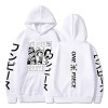Sybnwnwm Sweat à capuche One Piece Luffy Zoro avec poches pour homme et femme, Noir , XL