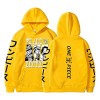Sybnwnwm Sweat à capuche One Piece Luffy Zoro avec poches pour homme et femme, Noir , XL