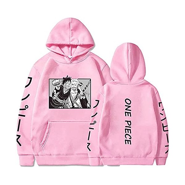 Sybnwnwm One Piece Hoodie Zoro Luffy Cosplay Pull Anime Hoodies Sweat À Capuche Pull À Capuche Jumper