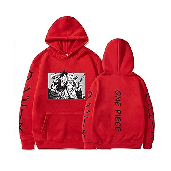 Sybnwnwm One Piece Hoodie Zoro Luffy Cosplay Pull Anime Hoodies Sweat À Capuche Pull À Capuche Jumper