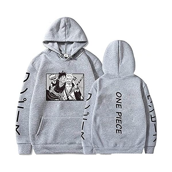 Sybnwnwm One Piece Hoodie Zoro Luffy Cosplay Pull Anime Hoodies Sweat À Capuche Pull À Capuche Jumper