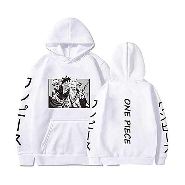 Sybnwnwm One Piece Hoodie Zoro Luffy Cosplay Pull Anime Hoodies Sweat À Capuche Pull À Capuche Jumper