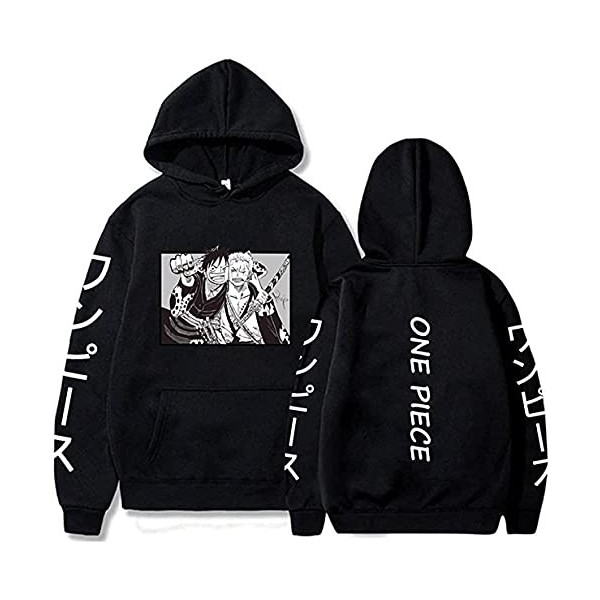 Sybnwnwm One Piece Hoodie Zoro Luffy Cosplay Pull Anime Hoodies Sweat À Capuche Pull À Capuche Jumper
