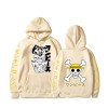 Sybnwnwm Anime One Piece Unisexe Hip Hop Sweat À Capuche Pull Tops Sweat Pull Homme Femme