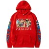 Sybnwnwm Sweat à capuche unisexe One Piece Luffy Zoro Tony Chopper, Rouge, L