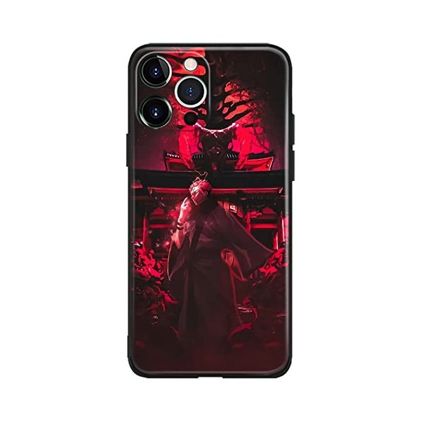 HWLHJJ Ryomen Sukuna Jujutsu Kaisen Coque de protection anti-chute pour iPhone 11 Motif manga givré doux mat
