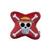 Coussin Pirate One Piece - Sous licence officielle - Qualité supérieur, rouge, 40 centimètre