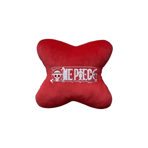 Coussin Pirate One Piece - Sous licence officielle - Qualité supérieur, rouge, 40 centimètre