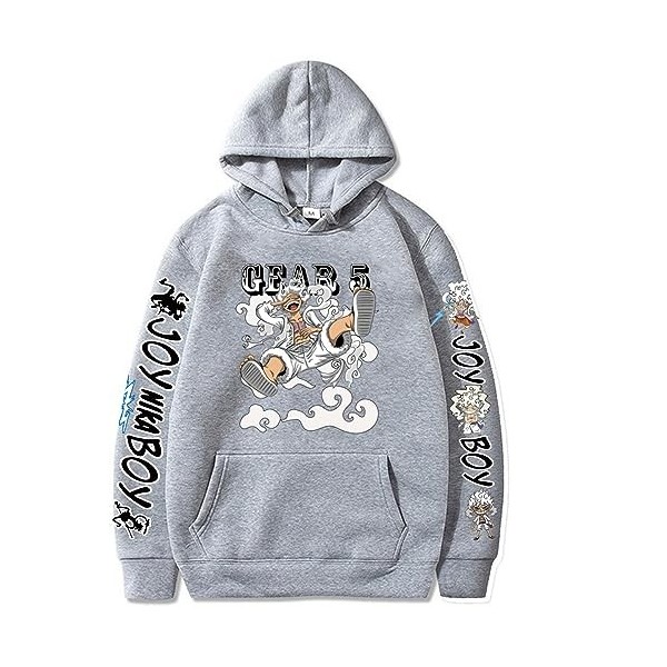 Sybnwnwm One Piece Sweater Gear 5 Monkey D Luffy Sweats à Capuche 3D avec Capuche Pull Homme Femme