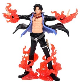 IOSCDH One Piece Figure, Anime One Piece Figurine Ace Figure, Figurines Anime Figurine PVC 18cm Figurine À Collectionner, Mod