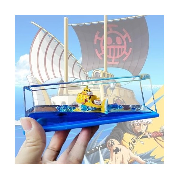 Tuzsocr Bouteille de Derive Fluide Bateau,ModèLe Fluide De Bateau De CroisièRe en Acrylique,Ornement de Bureau de décoration,