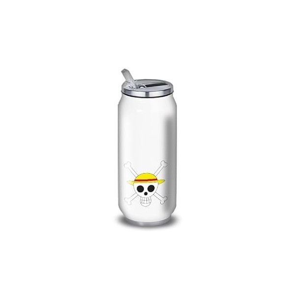 Gourde/Bouteille deau en Aluminium - Acier Inoxydable thermos 24h réutilisable 330ml à 750ml, thème anime japonais One Pie