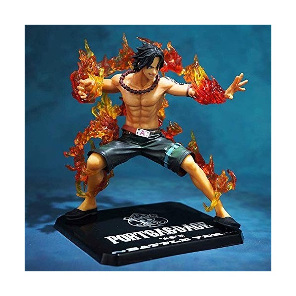 ENFILY One Piece Ace Anime Action Figure Collector Modèle Statue Jouet en PVC Figurines Ornements de Bureau
