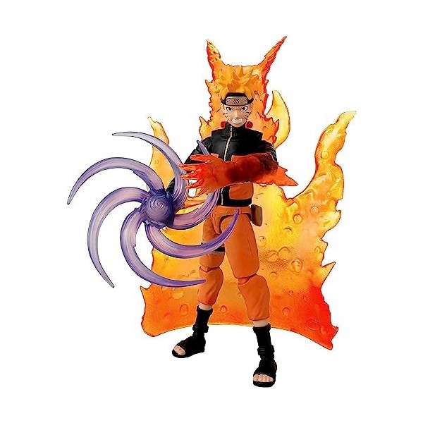 Bandai - Anime Heroes Beyond - Naruto Shippuden - Figurine 17 cm - Uzumaki - Transformation Kyubi - 37711 Multicolore