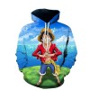 Sybnwnwm Unisexe One Piece Sweat à Capuche Luffy Zoro Hoodies Sweats à Manches Longues Pull