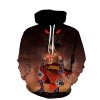 Sybnwnwm Sweat à Capuche Homme One Piece Pull de Manches Longues D Luffy Enfants Pull Survêtement Outfit