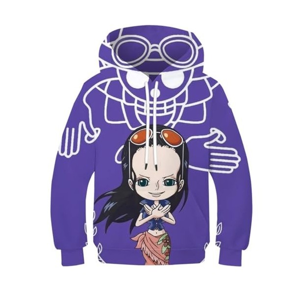 ZEJAL One Piece 3D Sweat À Capuche Imprimé Garçons Filles Vêtements De Sport Mode Enfants Sweat À Capuche Enfants Pulls À Cap