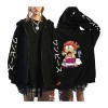 Sybnwnwm One Piece Sweat À Capuche Luffy Zoro Ace Homme Femme 3D Imprimer Zipper Sweat Longues Pull