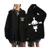Sybnwnwm One Piece Sweat À Capuche Luffy Zoro Ace Homme Femme 3D Imprimer Zipper Sweat Longues Pull