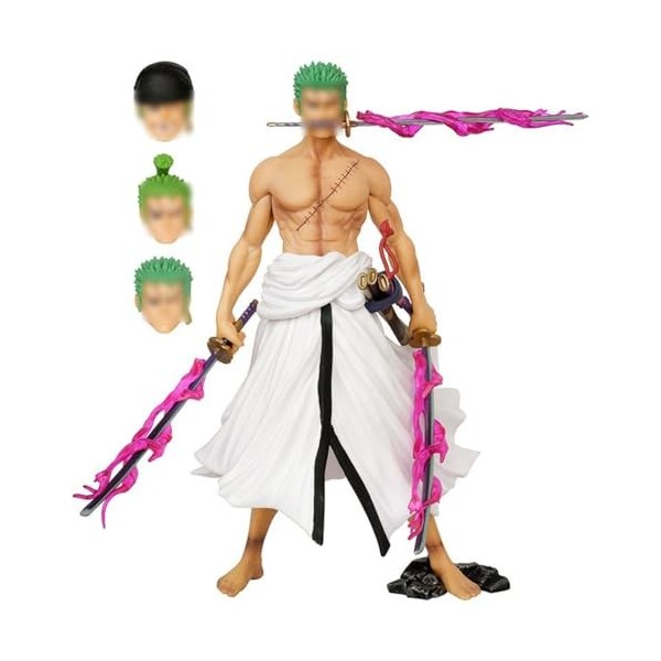 BSNRDX Figurine Manga, Figurine Anime Zoro Action Figure dAnime Populaire Collection Modèle Jouet Statues Collectibles Ornem