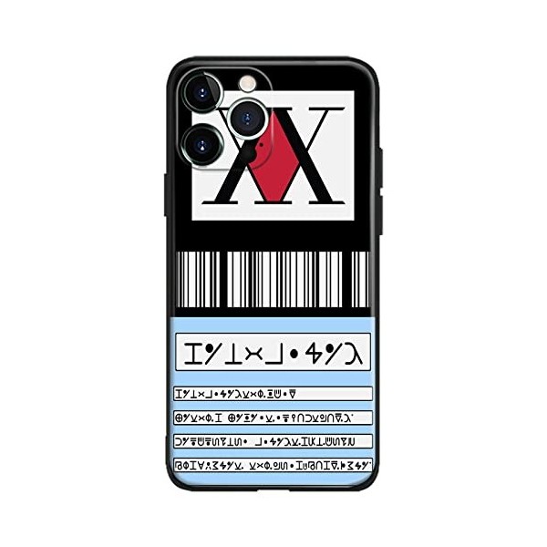 Anime Hunter x License HxH Coque anti-chute pour iPhone 13 Motif manga Mat