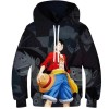 ZEJAL Sweats À Capuche Unisexe 3D pour Enfants 3D One Piece Sweats À Capuche À Manches Longues Pull Tops Filles Pull Automne 