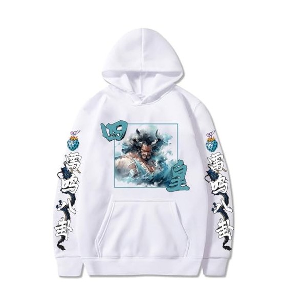Sybnwnwm Hommes One Piece Sweats À Capuche KAIDO Hoodie À Manches Longues Sweatshirts Pull