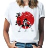 Sybnwnwm One Piece Anime Shirt Luffy Zoro Chopper T-shirt à manches courtes et col rond, H, M