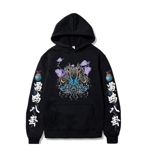 Sybnwnwm One Piece Sweats À Capuche KAIDO Sweater Homme avec Capuche Pull Occasionnel Hoodies