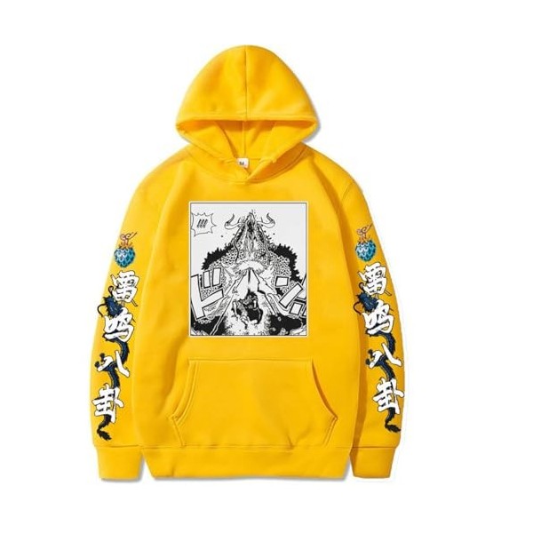 Sybnwnwm One Piece Sweats À Capuche KAIDO Sweater Homme avec Capuche Pull Occasionnel Hoodies
