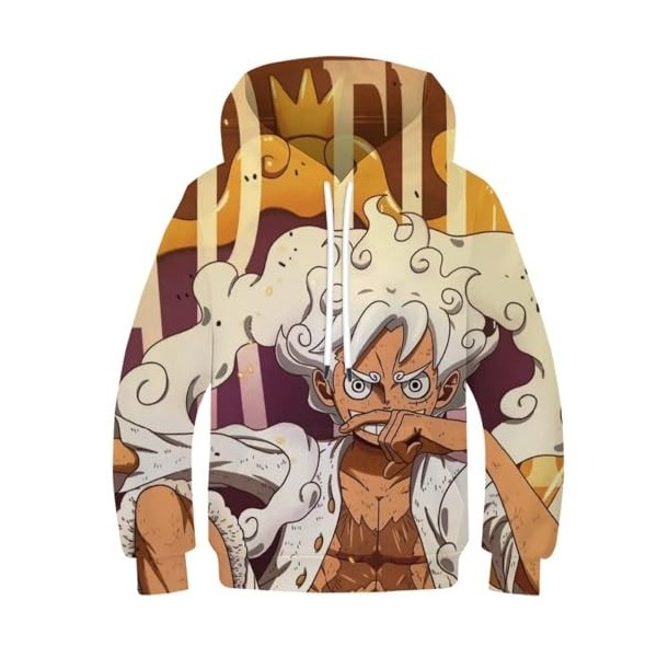 ZEJAL One Piece 3D Sweat À Capuche Imprimé Garçons Filles Vêtements De Sport Mode Enfants Sweat À Capuche Enfants Pulls À Cap