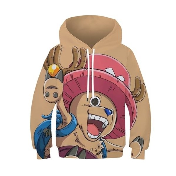 ZEJAL One Piece 3D Sweat À Capuche Imprimé Garçons Filles Vêtements De Sport Mode Enfants Sweat À Capuche Enfants Pulls À Cap