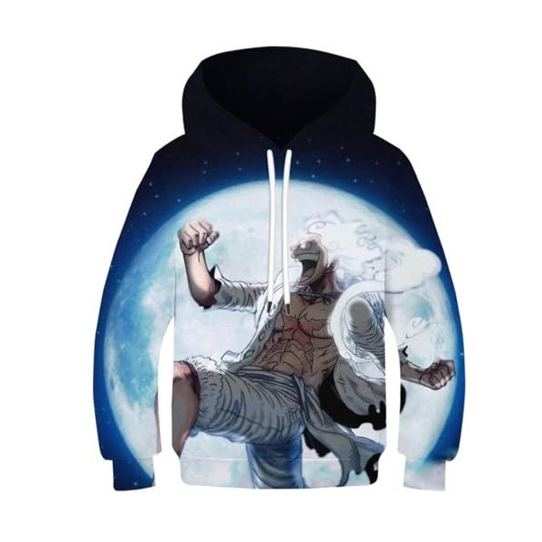 ZEJAL One Piece 3D Sweat À Capuche Imprimé Garçons Filles Vêtements De Sport Mode Enfants Sweat À Capuche Enfants Pulls À Cap