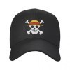 Casquette de Baseball One Piece Team Luffy Casquette de Baseball Hommes Femmes Chapeau de Paille Réglable Pirates Crâne Papa 