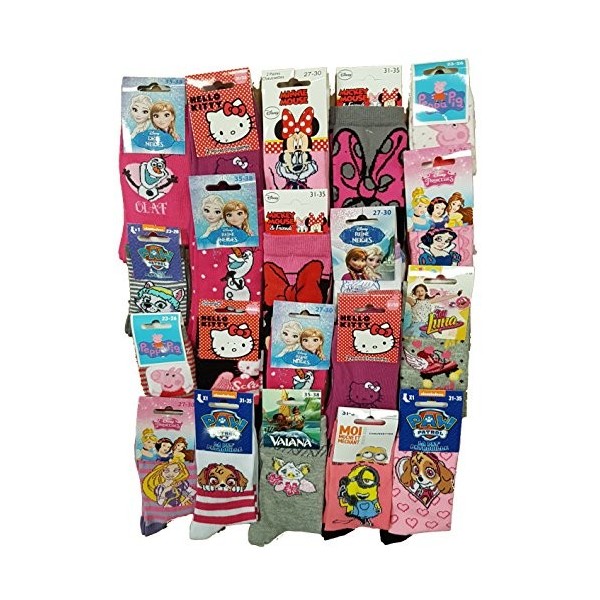 Disney socksHomme Surprise Chaussettes Licence vendues en Pack de 10 Paires Surorise, Pack Paires Mod謥s Enfant Garcon, 31-34 