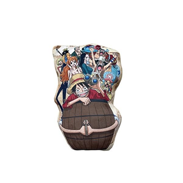 LYO 672ONE003 Coussin One Piece Equipage - Matière Ultra Douce Peluche Confortable et Agréable à Serrer Cadeau pour Fan Passi