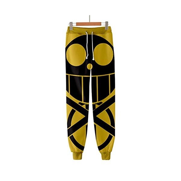 WANHONGYUE Anime One Piece Monkey D Luffy 3D Imprimé Pantalons de Sport Jogging Cosplay Costume Bas de Survêtement Track Swea
